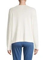 Polished Up Cotton-Blend Sweater