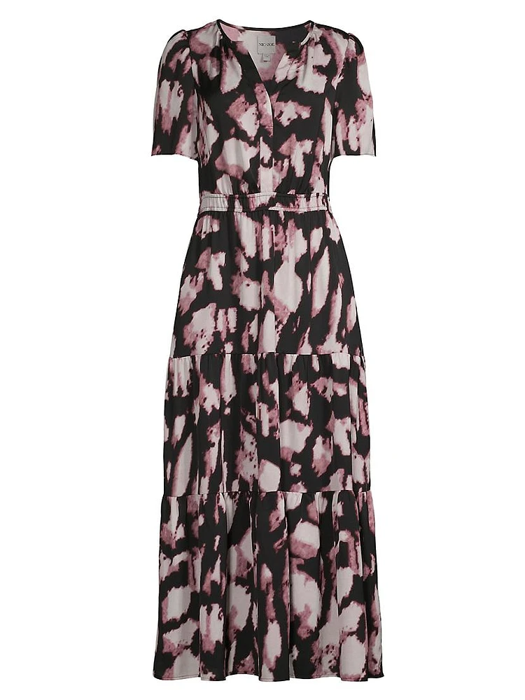 Spring Shadow Daydream Midi Dress