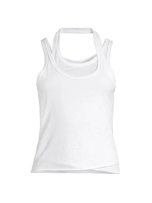 Ellie Asymmetric Cotton Tank