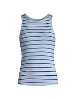 Striped High-Neck Tank