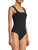 Narcisse Cotton-Blend Thong Bodysuit