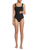 Narcisse Cotton-Blend Thong Bodysuit