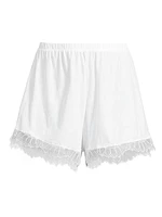 Elasticized Lace Shorts