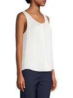 Chiffon Scoop-Neck Tank