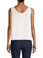 Chiffon Scoop-Neck Tank