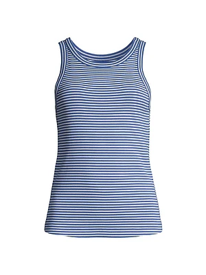 Striped Rib-Knit Tank