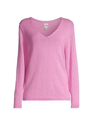 Cotton V-Neck Sweater