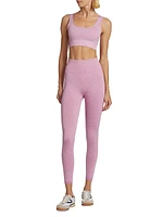 Fashion X Gym Heathered Rib-Knit Leggings Set