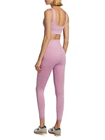 Fashion X Gym Heathered Rib-Knit Leggings Set