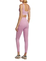 Fashion X Gym Heathered Rib-Knit Leggings Set