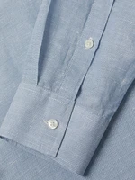 Linen-Blend Slim-Fit Shirt