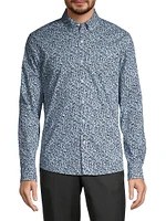 Branch Floral Button-Down Shirt