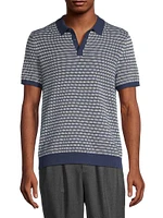 Striped Tuck Stitch Polo Shirt