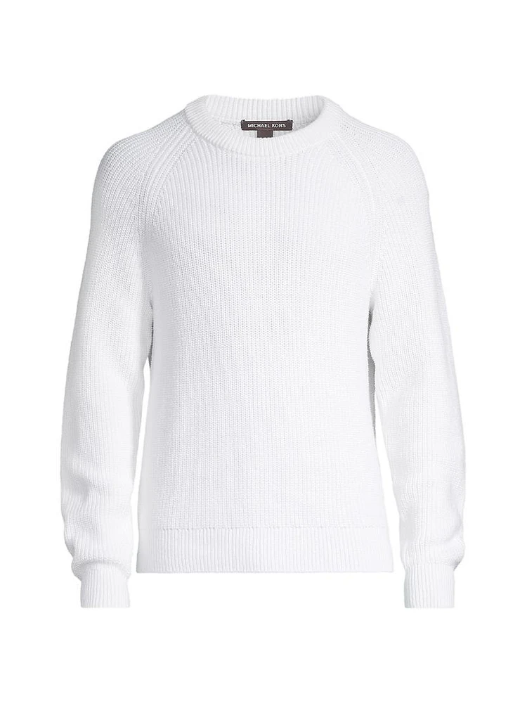 Shaker Cotton Crewneck Sweater