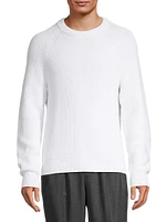 Shaker Cotton Crewneck Sweater