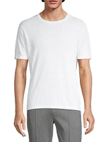 Linen & Cotton-Blend Crewneck T-Shirt