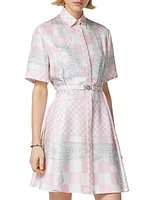 Belted Silk Shirtdress