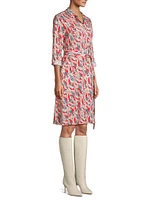 Coral Waves Live-In Shirtdress