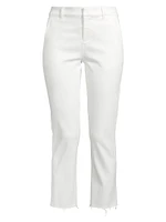 Straight-Leg Ankle Denim Trousers