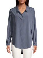 Plus Size Tech Stretch Snap-Front Shirt