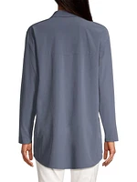 Plus Size Tech Stretch Snap-Front Shirt