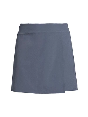 Tech Stretch Faux Wrap Skort