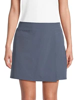 Tech Stretch Faux Wrap Skort