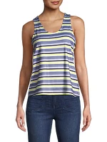 Striped Scoopneck Tank