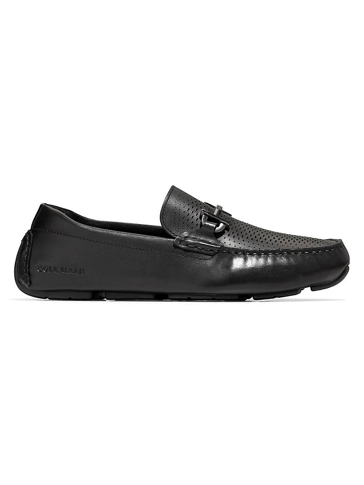 Grand Laser Leather Loafers