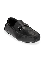 Grand Laser Leather Loafers