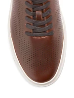 Perforated Leather Low-Top Sneakers