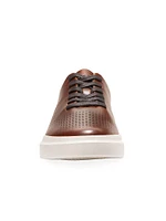 Perforated Leather Low-Top Sneakers