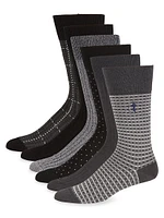 Dash Of Class 6-Piece Mid-Calf Sock Gift Box