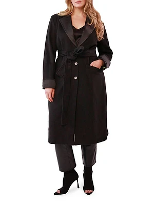 Allegra Felted Wool Belted Coat