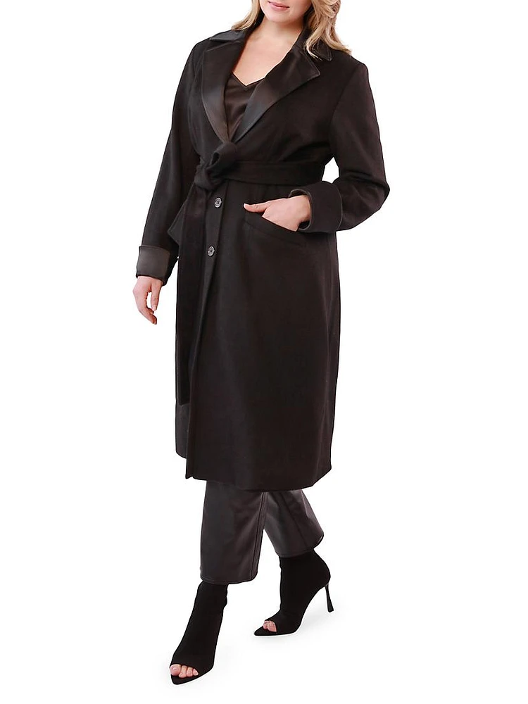 Allegra Felted Wool Belted Coat