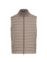 Wool-Silk Quilted Down Vest