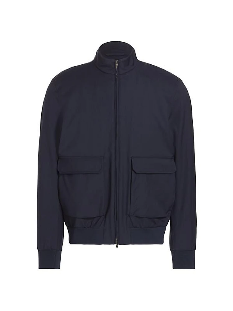 Herno X Loro Piana Storm System Bomber Jacket