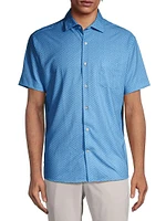 Crown Clamming Performance Poplin Sport Shirt