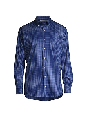 Crown Patten Lite Grid Check Button-Down Shirt