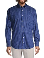 Crown Patten Lite Grid Check Button-Down Shirt