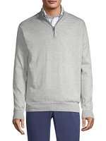 Crown Canton Striped Quarter-Zip Sweater