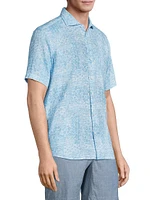 Crown Crafted Lian Linen Short-Sleeve Sport Shirt