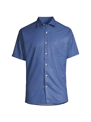 Crown Bloques Performance Poplin Sport Shirt