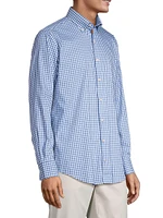 Crown Trenton Gingham Stretch Cotton-Blend Sport Shirt