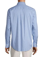 Crown Trenton Gingham Stretch Cotton-Blend Sport Shirt