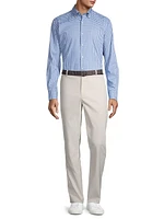 Crown Trenton Gingham Stretch Cotton-Blend Sport Shirt