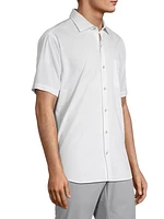 Crown Seaward Seersucker Cotton Sport Shirt