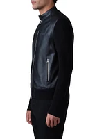 Dominic Knit Mixed-Media Jacket