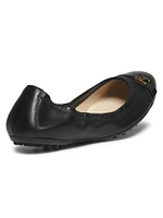 Dee Cinturino Leather Ballerina Flats