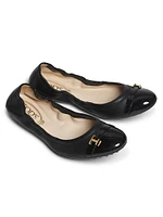 Dee Cinturino Leather Ballerina Flats